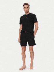HUGO Piżama 50559742 Czarny Regular Fit. Czarne piżamy męskie Hugo, l, bez wzorów, z bawełny, bez ramiączek. Za 399.99 zł.