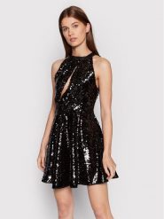 Pinko Sukienka koktajlowa Uvetta 20222 PSPG 1N13J1 7569 Czarny Flare Fit. Czarne sukienki damskie Pinko, bez wzorów, z syntetyku, wizytowe, bez kołnierzyka, bez ramiączek. Za 2,699.00 zł.