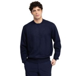 Męski sweter golfowy Siroko Bogey Navy. Niebieskie swetry męskie SIROKO, m, bez wzorów, z dzianiny, bez kołnierzyka. Za 312.00 zł.