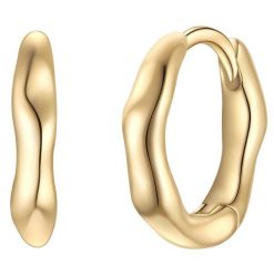 Glanzstücke München Kolczyki Srebro wysokiej próby Żółte złoto Kolczyki koła 1 ct Damski. Żółte kolczyki damskie Glanzstücke München, pozłacane. Za 209.99 zł.