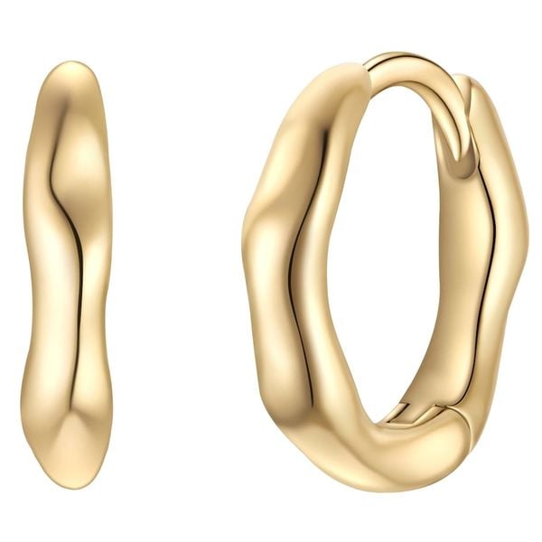 Glanzstücke München Kolczyki Srebro wysokiej próby Żółte złoto Kolczyki koła 1 ct Damski. Żółte kolczyki damskie Glanzstücke München, pozłacane. Za 209.99 zł.