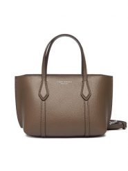 Tory Burch Torebka Perry Mini Tote 175548 Brązowy. Brązowe torebki klasyczne damskie Tory Burch, bez wzorów, ze skóry, bez dodatków. Za 1,489.00 zł.