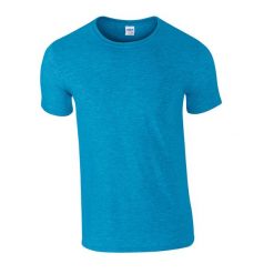 Koszulka Softstyle Dla Dorosłych Unisex. Niebieskie bluzki damskie Gildan, s, bez wzorów, sportowe, bez kołnierzyka, bez ramiączek. Za 28.99 zł.