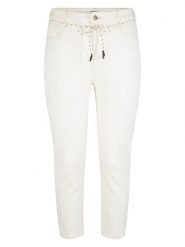 Tom Tailor Dżinsy - Slim fit - w kolorze białym rozmiar: 50/L28. Białe jeansy damskie Tom Tailor, z podwyższonym stanem. Za 91.99 zł.