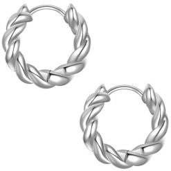 Yokoamii Kolczyki w Mosiadz z Srebrny 1 ct Damski. Szare kolczyki damskie Yokoamii, srebrne. Za 79.99 zł.