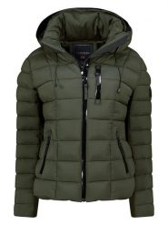 Geographical Norway Kurtka pikowana "Bastia" w kolorze khaki rozmiar: 3XL. Brązowe kurtki damskie Geographical Norway, xl, bez wzorów, bez kaptura. Za 249.17 zł.