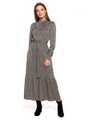 Stylove Sukienka ze wzorem rozmiar: XXL. Sukienki damskie Stylove, xxl, bez wzorów, bez kołnierzyka, bez ramiączek, maxi. Za 215.71 zł.