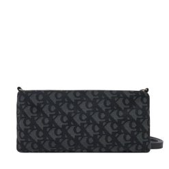 Torebka Calvin Klein Jeans. Czarne torebki klasyczne damskie Calvin Klein Jeans, bez wzorów, z jeansu, wizytowe, bez kołnierzyka, bez ramiączek. Za 159.99 zł.
