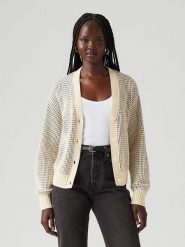 Levi's Kardigan w kolorze kremowo-niebiesko-czarnym rozmiar: S. Brązowe kardigany damskie Levi's, s, bez wzorów. Za 157.35 zł.