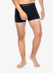 Bokserki termoaktywne męskie Super.natural Tundra175 Boxer 2-Pack. Czarne bokserki męskie Super.natural, bez wzorów, z materiału. Za 356.39 zł.