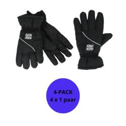 Rękawiczki narciarskie damskie 4 pary. Szare rękawiczki damskie HEAT KEEPER, na zimę, bez wzorów, z poliamidu. Za 313.29 zł.