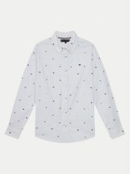 Tommy Hilfiger Koszula KB0KB09555 D Błękitny Regular Fit. Niebieskie koszule chłopięce Tommy Hilfiger, bez wzorów, z bawełny, bez kołnierzyka, bez ramiączek. Za 179.99 zł.