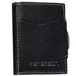 Portfel męski Peterson PTN G710-GKA czarny. Czarne portfele męskie Peterson, bez wzorów, ze skóry. Za 74.99 zł.