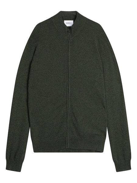 Perfect Cashmere Kaszmirowy kardigan "Jules" w kolorze khaki rozmiar: XXL. Brązowe kardigany męskie Perfect Cashmere, xxl, bez wzorów, z kaszmiru, bez kołnierzyka. Za 500.99 zł.