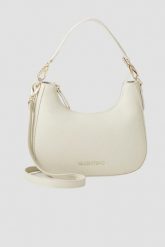 VALENTINO Ecru torebka Brixton Hobo Bag. Brązowe torebki klasyczne damskie Valentino by Mario Valentino, bez wzorów, ze skóry ekologicznej, bez dodatków. W wyprzedaży za 340.99 zł.