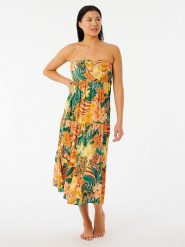 Rip Curl Sukienka "Brazilian Soul" ze wzorem rozmiar: XXS. Sukienki damskie Rip Curl, xxs, bez wzorów, bez kołnierzyka, bez ramiączek, maxi, rozkloszowane. Za 96.37 zł.