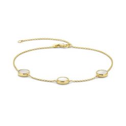 Parte Di Me Bransoletka na kostkę Parte Di Me Brioso Cortona Dara złoty - pozłacany/srebro Bransoletki na nogę 1 ct Damski. Żółte bransoletki damskie Parte Di Me, pozłacane. Za 237.99 zł.