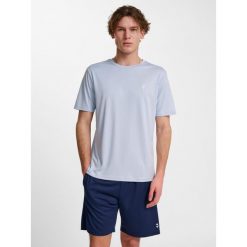 Koszulka Hummel Pulse. Niebieskie t-shirty sportowe męskie HUMMEL, bez ramiączek, na fitness i siłownię. Za 118.00 zł.