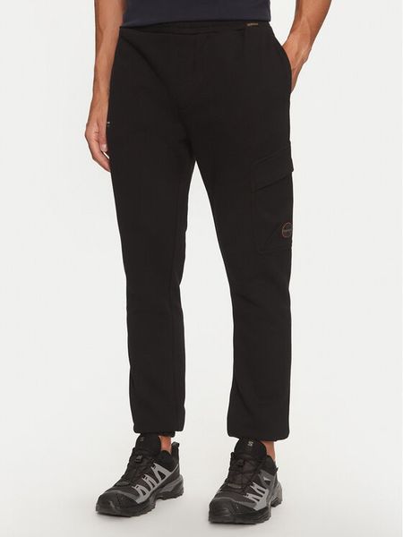 Napapijri Spodnie dresowe M-Badge NP0A4I33 Czarny Regular Fit. Czarne spodnie dresowe męskie Napapijri, bez wzorów, z dresówki. Za 529.99 zł.