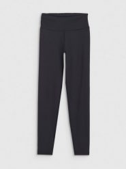 4F Legginsy treningowe damskie - czarne M. Czarne legginsy damskie 4f, m, bez wzorów, z dzianiny. Za 119.99 zł.
