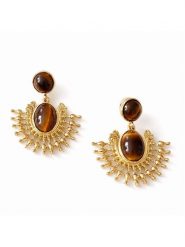 Atelier MIU Pozłacane kolczyki rozmiar: onesize. Brązowe kolczyki damskie atelier MIU, pozłacane. Za 39.99 zł.