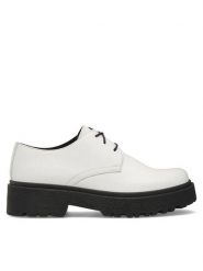 Lasocki Oxfordy WB-ALESSIA-02 Biały. Białe półbuty damskie Lasocki, bez wzorów, ze skóry, bez obcasa. Za 159.99 zł.