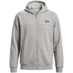 Bluza Under Armour Ua Rival Lw Fz Dorośli. Szare bluzy z kapturem męskie Under Armour, s, z bawełny. Za 360.99 zł.