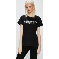 Pinko - Top Demetrio. Białe topy damskie Pinko, l, z aplikacjami, z bawełny, bez kołnierzyka. W wyprzedaży za 299.90 zł.