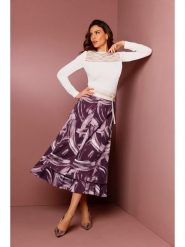 Creation L Spódnica w kolorze jasnoróżowo-ciemnofioletowym rozmiar: 24. Różowe spódniczki damskie creation L, l, bez wzorów, z podwyższonym stanem, maxi. Za 66.47 zł.