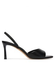 Aldo Sandały Andya 14053479 Czarny. Czarne sandały damskie Aldo, bez wzorów, ze skóry, bez obcasa, na szpilce. Za 359.99 zł.