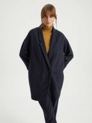 BGN Kurtka przejściowa w kolorze granatowym rozmiar: 36. Niebieskie kurtki damskie BGN, bez wzorów, z wełny, bez kaptura. Za 200.42 zł.