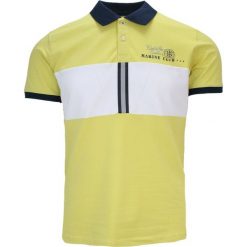 Koszulka POLO Żółta, Casualowa, T-shirt z Krótkim Rękawem, Męska. Żółte koszulki polo męskie MCL, l, bez wzorów, z bawełny, bez ramiączek. Za 145.00 zł.