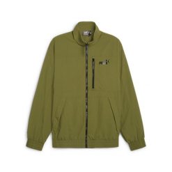 Kurtka wodoodporna Puma Style. Zielone kurtki męskie Puma, bez wzorów, z puchu, sportowe, bez kaptura. Za 207.99 zł.