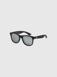 Okulary przeciwsłoneczne z lustrzaną powłoką 4F 4FRSS26ASUNU092. Niebieskie okulary przeciwsłoneczne damskie 4f. Za 68.99 zł.