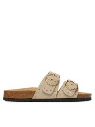 ONLY Shoes Klapki Onlmaxi-15 Pu Studs Buckle 15341190 Écru. Klapki damskie ONLY Shoes, bez wzorów, ze skóry, bez obcasa. Za 139.99 zł.