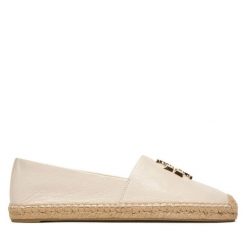 Espadryle Tory Burch. Białe espadryle damskie Tory Burch, bez wzorów, bez obcasa. Za 1,439.00 zł.