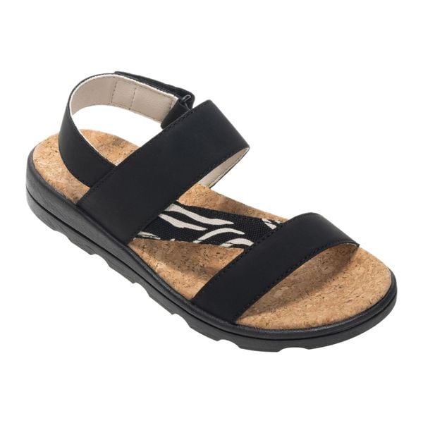 Sandały Damskie Rylie Z Nadrukiem Zebry. Czarne obuwie trekkingowe damskie Regatta, bez wzorów, bez obcasa. Za 224.99 zł.