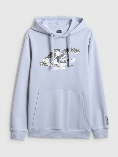 4F Bluza dresowa nierozpinana z kapturem męska - niebieska XL. Niebieskie bluzy z kapturem męskie 4f, m, z dresówki. Za 249.99 zł.