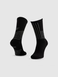 4F Skarpetki trekkingowe z wełną długie męskie - czarne 43-46. Czarne skarpetki męskie 4f, bez wzorów, z wełny. Za 49.99 zł.