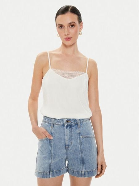 Morgan Top 241-BAMBE Écru Regular Fit. Topy damskie Morgan, xs, bez wzorów, z syntetyku, bez ramiączek. Za 69.99 zł.