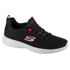 Buty do chodzenia męskie Skechers 58360BKRD. Czarne buty sportowe na co dzień męskie Skechers, z materiału, bez zapięcia, do biegania. Za 275.00 zł.
