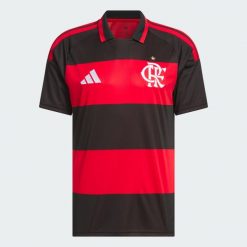 Koszulka podstawowa CR Flamengo 26. Czarne t-shirty sportowe męskie Adidas, l, z dzianiny, bez ramiączek, do piłki nożnej, climacool (adidas). Za 439.00 zł.
