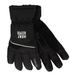 Rękawiczki narciarskie damskie pro 1 para. Czarne rękawiczki damskie HEAT KEEPER, na zimę, bez wzorów. Za 177.29 zł.