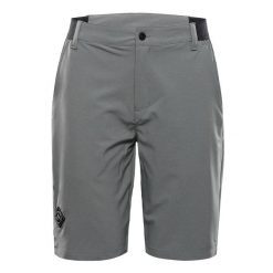 Szorty męskie turystyczne Alpine Pro Zamb 4. Czarne szorty męskie Alpine Pro, z elastanu, bez kołnierzyka. Za 239.00 zł.