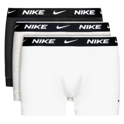 Bokserki Męskie Nike Trunk DRI-FIT 3-Pak Bawełniane 3 Kolory. Białe bokserki męskie Nike, bez wzorów, z bawełny. Za 117.00 zł.