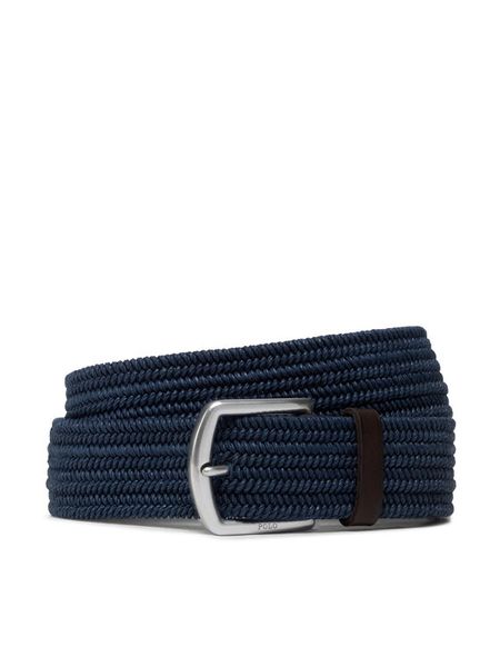 Polo Ralph Lauren Pasek Męski 35Mm Braid Stretch 405666041002 Granatowy. Niebieskie paski męskie Polo Ralph Lauren, bez wzorów, z materiału. Za 314.99 zł.