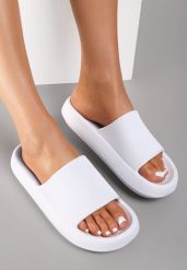 Białe Piankowe Klapki w Stylu Basic Oreithano. Białe bikini damskie Renee, bez wzorów. Za 34.99 zł.