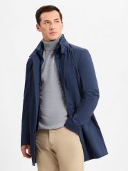 Strellson Płaszcz - Finlay Mężczyźni niebieski, 50. Niebieskie płaszcze męskie Strellson, m, bez wzorów, eleganckie. Za 1,199.95 zł.
