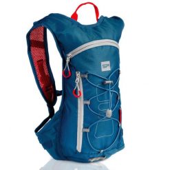 Plecak rowerowy Spokey FUJI z odblaskami i miejscem na bukłak. Niebieskie plecaki damskie Spokey, bez wzorów, sportowe. W wyprzedaży za 59.99 zł.