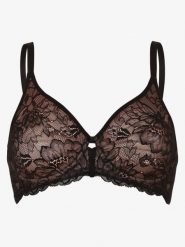 Triumph biustonosz z fiszbinami Kobiety Koronka czarny, 90F. Czarne biustonosze Triumph, bez wzorów, z koronki. Za 209.95 zł.